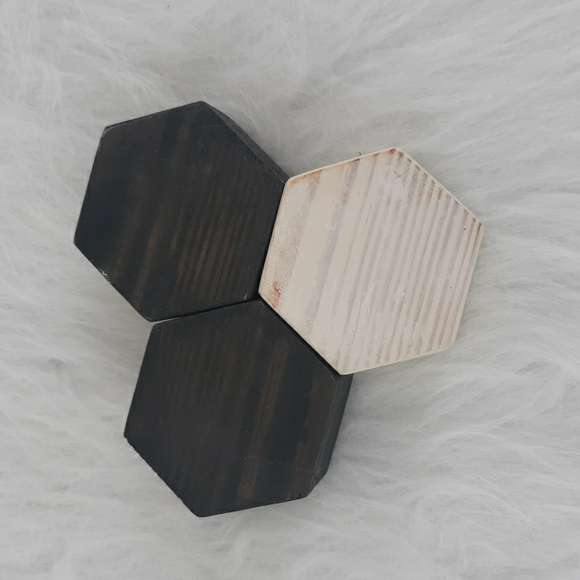 Rustic Handcrafted LED Candle Set - Picture 3 of 3